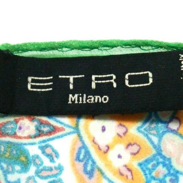 ETRO(エトロ)のエトロ美品  グリーン×ピンク×マルチ レディースのファッション小物(バンダナ/スカーフ)の商品写真