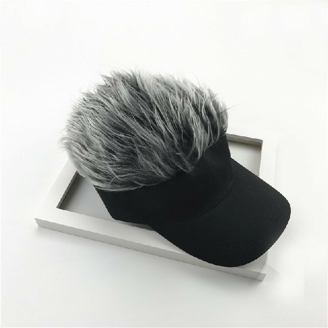ヘアバイザー　フレアバイザー　シルバー メンズの帽子(サンバイザー)の商品写真
