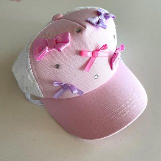 キッズフォーレ(KIDS FORET)のキャップ　リボン　子供　女の子　Kids Foret（キッズフォーレ）(帽子)