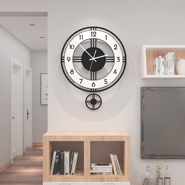 幻想的 希少 新品 ネオンクロック 静音時計 モノトーンインテリア LED