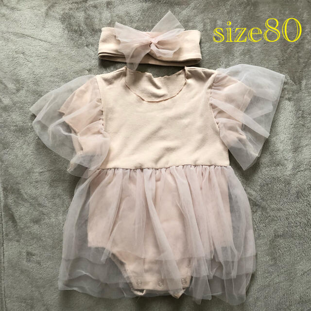 ベビー服 ワンピース ロンパース キッズ/ベビー/マタニティのベビー服(~85cm)(ロンパース)の商品写真