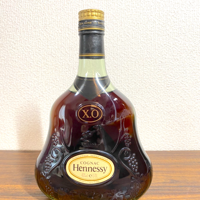 古酒　ヘネシーXO 金キャップ　グリーンボトル 食品/飲料/酒の酒(ブランデー)の商品写真