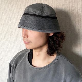 マルタンマルジェラ(Maison Martin Margiela)のオーバーダイ 希少サイズ vintage us.navy 黒 セーラーハット(ハット)