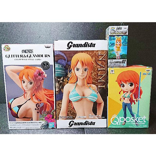 BANPRESTO(バンプレスト)の【ワンピース】ナミ　フィギュア 4種類セット エンタメ/ホビーのフィギュア(アニメ/ゲーム)の商品写真