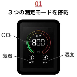 アイリスオーヤマ(アイリスオーヤマ)の二酸化炭素測定器　一度のみ使用(その他)