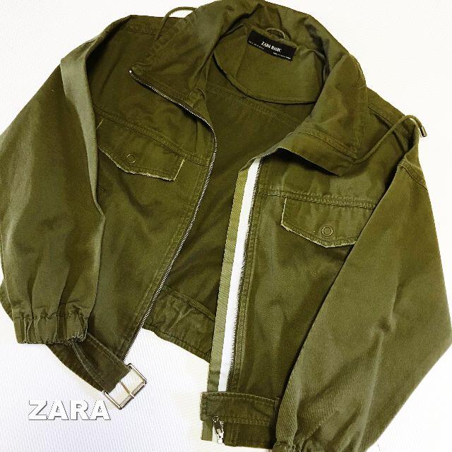 ZARA(ザラ)の【ZARA】ザラ ライダース ミリタリージャケット 春物 レディースのジャケット/アウター(ライダースジャケット)の商品写真