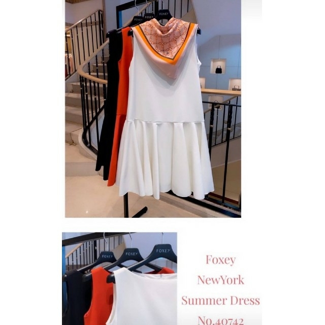 FOXEY(フォクシー)のFOXEY❤42『Dress』2020年Classy掲載商品 ホワイト レディースのワンピース(ひざ丈ワンピース)の商品写真