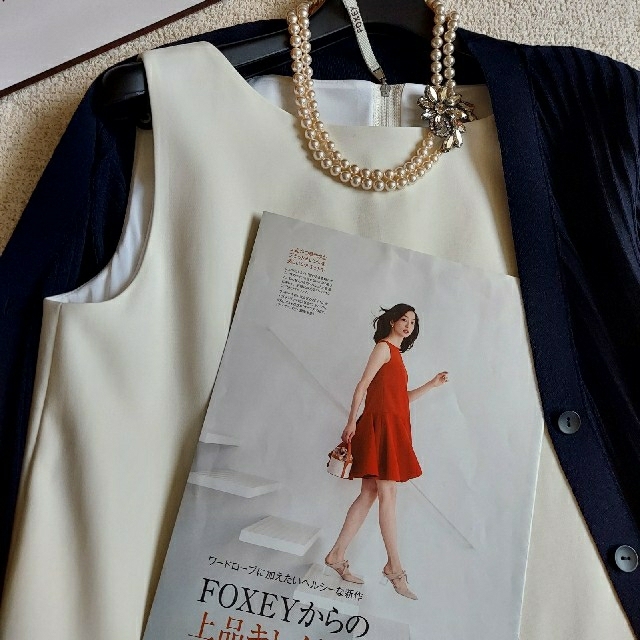 FOXEY(フォクシー)のFOXEY❤42『Dress』2020年Classy掲載商品 ホワイト レディースのワンピース(ひざ丈ワンピース)の商品写真