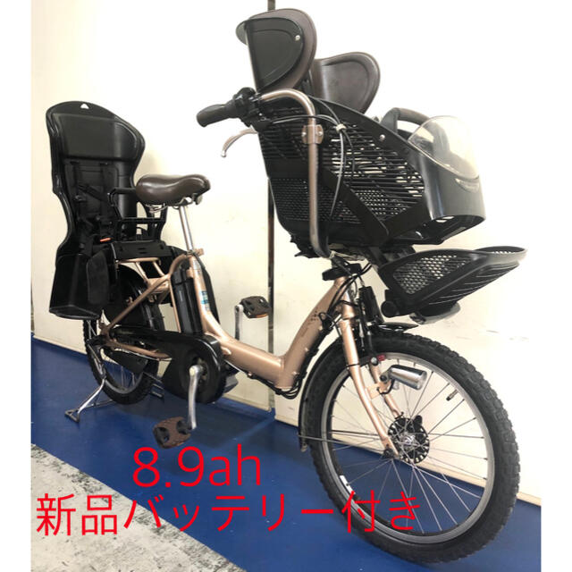 ブリヂストンAngelino 20インチ子供乗せ3人乗り電動自転車新品バッテリー