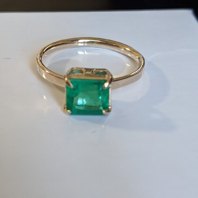 エメラルド K10 リング 1.14ct 12号リング(指輪)