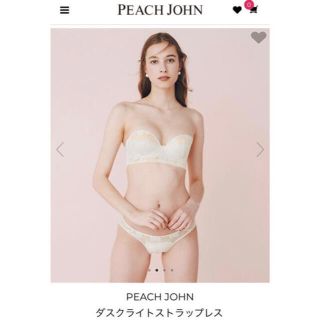 ピーチジョン(PEACH JOHN)のPEACH JOHN  ストラップレスブラ&ショーツ(ブラ&ショーツセット)