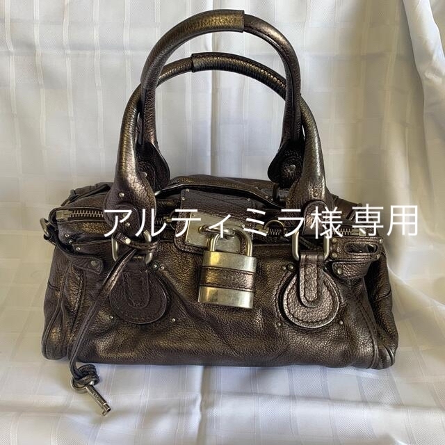 USED Chloe パディントン　ショルダーバッグ　クロエ　保存袋　鍵あり