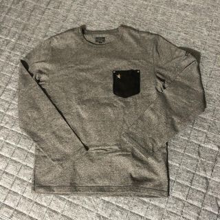 ショット(schott)の★9日12:00削除★ショット　美品　ロンT レザーポケット(Tシャツ/カットソー(七分/長袖))