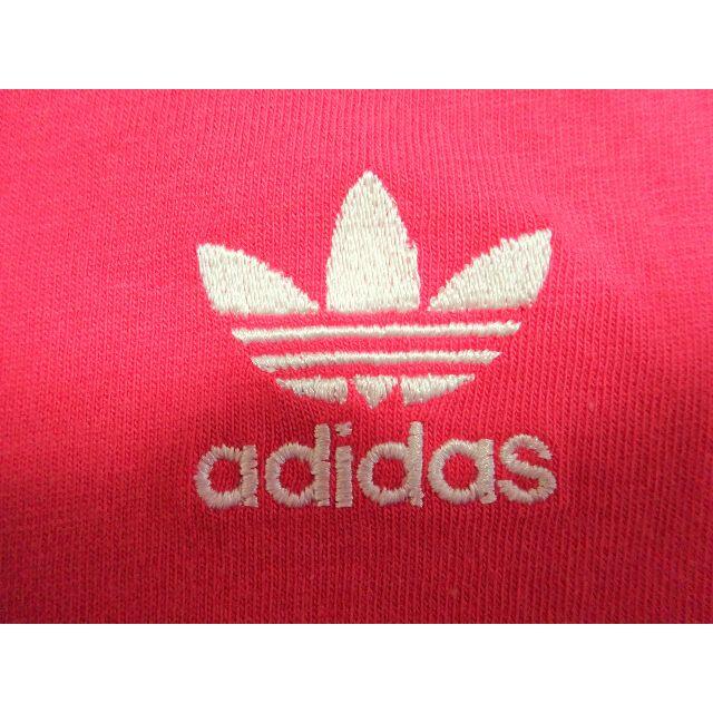 adidas(アディダス)の新品 アディダスオリジナルス Ｍ 半袖トレフォイルTシャツ ピンク adidas メンズのトップス(Tシャツ/カットソー(半袖/袖なし))の商品写真