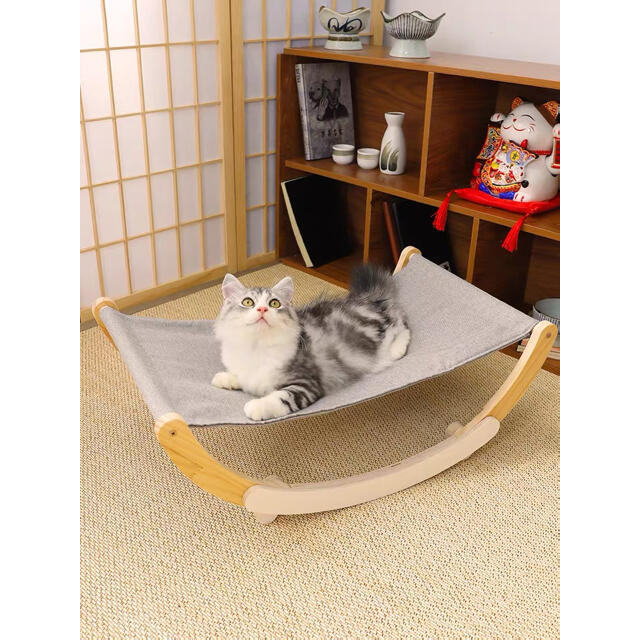 猫 犬 ペット用寝床 ロッキングベッド リラックス 揺れベッド ペットグッズ