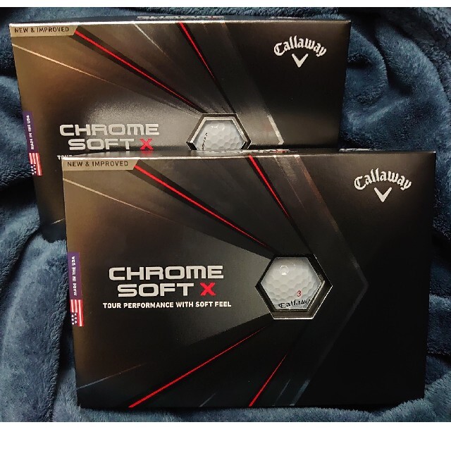 ２５日までの大特価！　Callaway　クロムソフトX　　　２ダースセットCallaway