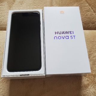 ファーウェイ(HUAWEI)のHUAWEI NOVA 5T 国内版SIMフリー(スマートフォン本体)