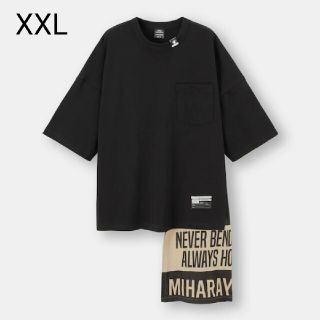 ジーユー(GU)のGU×MIHARAYASUHIRO　フハクコンビネーションT　(5分袖)MY(Tシャツ/カットソー(半袖/袖なし))