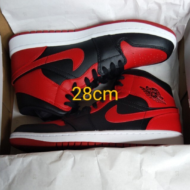 [新品]NIKE AIR JORDAN 1 MID BRED 28cm