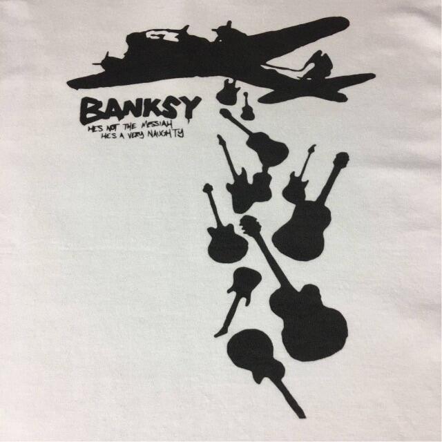 新品 asos エイソス BANKSY バンクシー グラフィティ 戦闘機 楽器