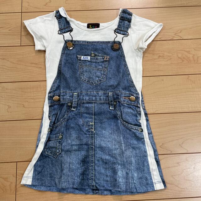 Lee(リー)の【Lee】半袖ロング丈Tシャツ　100cm キッズ/ベビー/マタニティのキッズ服女の子用(90cm~)(Tシャツ/カットソー)の商品写真