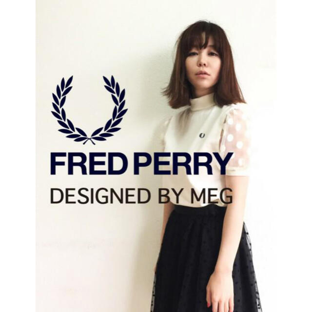 FRED PERRY(フレッドペリー)のFRED PERRY DESIGNED BY MEG ポロシャツ オフホワイト レディースのトップス(ポロシャツ)の商品写真