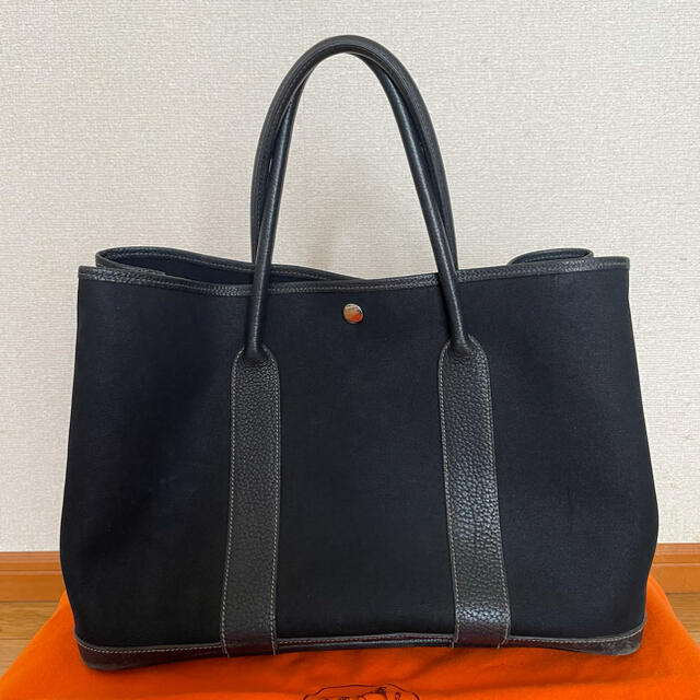 Hermes(エルメス)のエルメス　ガーデンパーティー　PM ブラック レディースのバッグ(トートバッグ)の商品写真