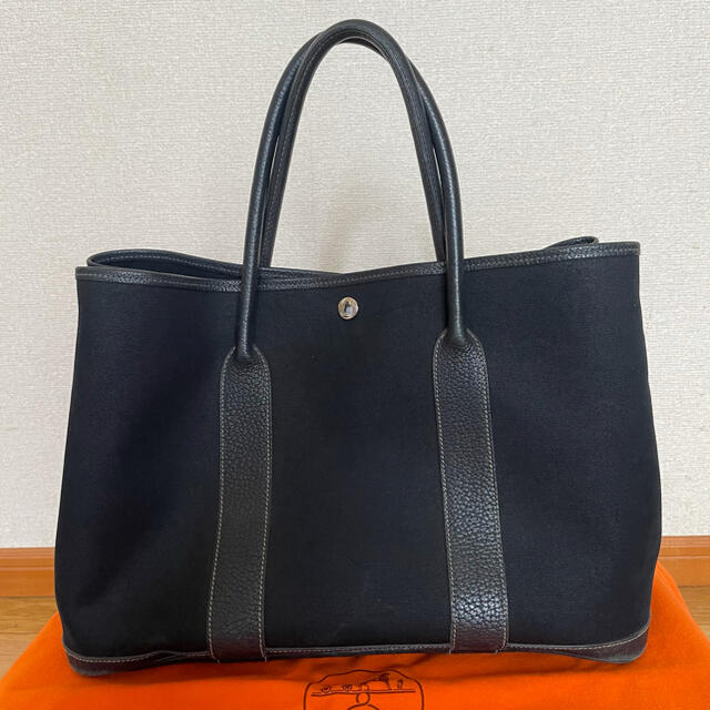 Hermes(エルメス)のエルメス　ガーデンパーティー　PM ブラック レディースのバッグ(トートバッグ)の商品写真