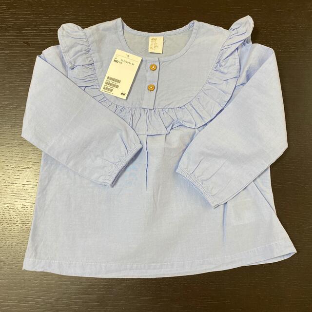 H&M(エイチアンドエム)のH&M   トップス　ブラウス　100 キッズ/ベビー/マタニティのキッズ服女の子用(90cm~)(ブラウス)の商品写真