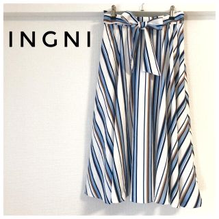 イング(INGNI)の【美品】INGNIイング ストライプロングスカート(ロングスカート)