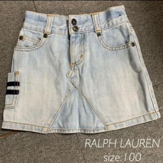 ポロラルフローレン(POLO RALPH LAUREN)のRALPHLAUREN 100cmデニムミニスカート デニムスカート(スカート)