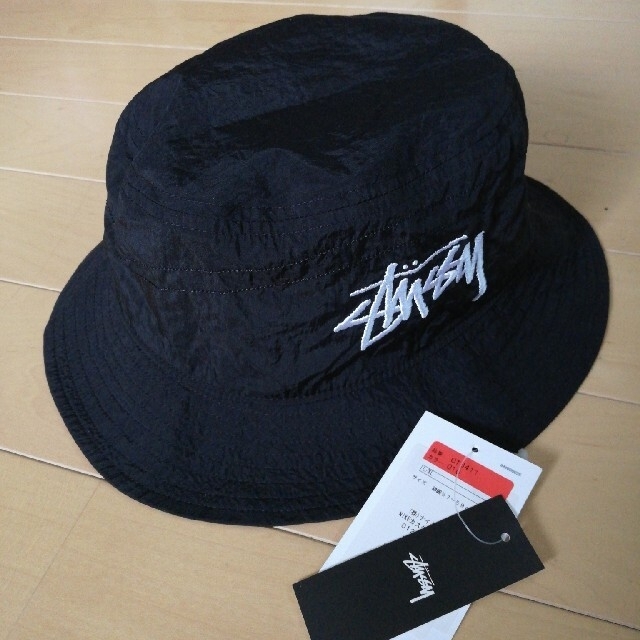 NIKE×STUSSY バケットハット 黒　L/XL帽子