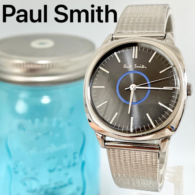 74 Paul Smith ポールスミス時計　メンズ腕時計　ブラック　シルバー