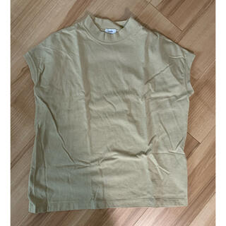 コーエン(coen)のフレンチスリーブ　ベージュTシャツ　フリーサイズ(Tシャツ(半袖/袖なし))