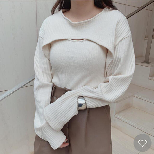 ZARA(ザラ)のRiLi レイヤードクロップドトップス レディースのトップス(ニット/セーター)の商品写真