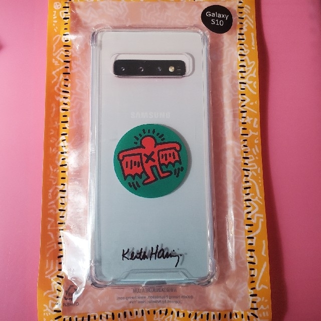 Galaxy(ギャラクシー)のGalaxy S10 スマホケース KEITH HARING スマホ/家電/カメラのスマホアクセサリー(Androidケース)の商品写真