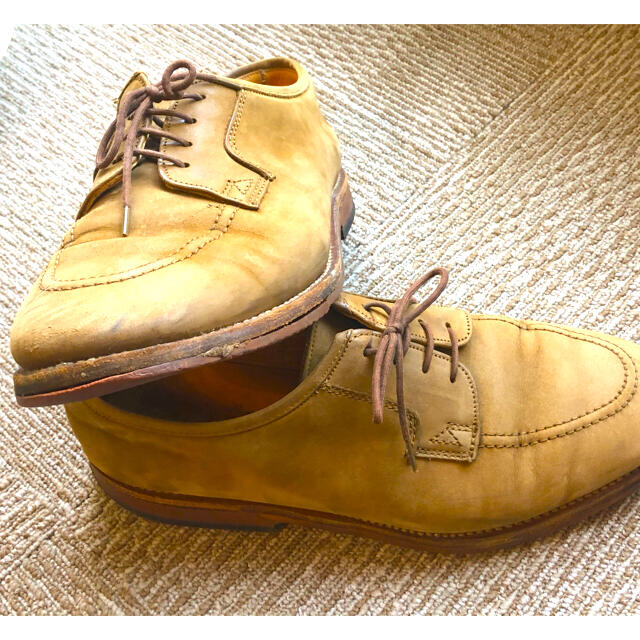BEAMS(ビームス)の英国製Uチップ　ヌバック　BEAMS 訳あり　アルフレッドサージャント メンズの靴/シューズ(ドレス/ビジネス)の商品写真