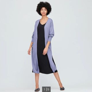 ユニクロ(UNIQLO)の専用　ユニクロ　UVカットスリットロングカーディガン  新品未使用(カーディガン)