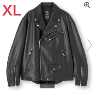 アンダーカバー(UNDERCOVER)のUNDERCOVER GU フェイクレザージャケット XL(レザージャケット)