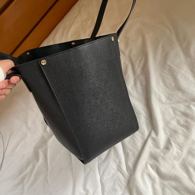INDEX(インデックス)のトートバッグ　革　ブラック レディースのバッグ(トートバッグ)の商品写真