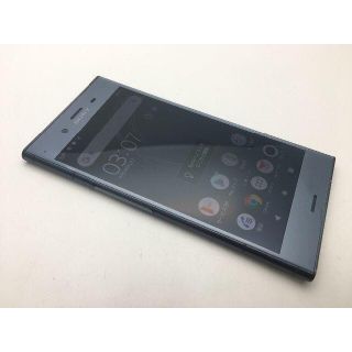 ソニー(SONY)のSIMフリー au XPERIA XZ1 SOV36 ブルー◆美品◆372(スマートフォン本体)