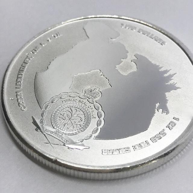 2021年『ゴジラVSコング』対決ver　純銀・銀貨　1オンスコイン