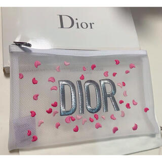 クリスチャンディオール(Christian Dior)のディオール ノベルティ クラーデション刺繍ポーチ(ポーチ)