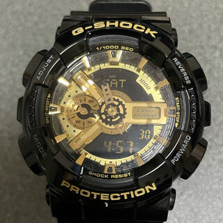 ジーショック(G-SHOCK)のCASIO G-SHOCK ga-110 5146  ブラック×ゴールド(腕時計(デジタル))