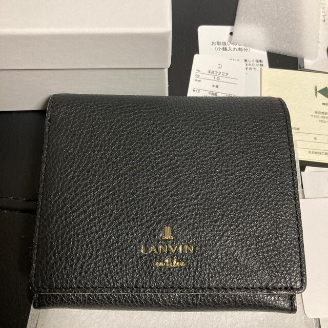 LANVIN(ランバン)の未使用品！新作！　ランバン　オンブルー　二つ折り　財布 レディースのファッション小物(財布)の商品写真