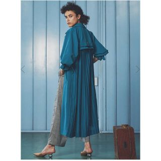 アメリヴィンテージ(Ameri VINTAGE)のAMERI SEE THROUGH BACK PLEATS TRENCH(トレンチコート)