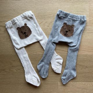 ベビーギャップ(babyGAP)の【5/31までの期間限定出品】ベビー用くまさんタイツ(2本セット)(靴下/タイツ)