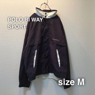 ポロラルフローレン(POLO RALPH LAUREN)のPOLO BI WAY SPORT ナイロンジャケット　パーカー　M 90s(ナイロンジャケット)