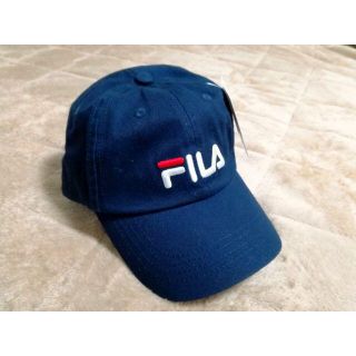 フィラ(FILA)のFILA コットンツイル キャップ ネイビー(キャップ)