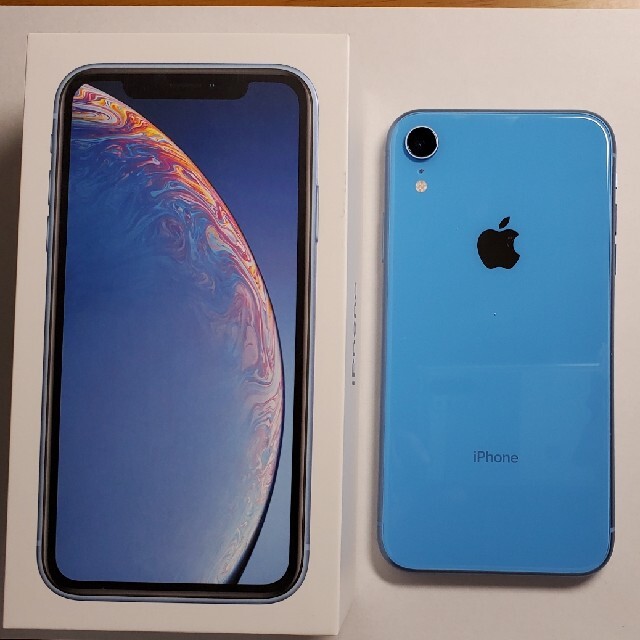 iPhone XR 128GBブルー simロック解除済み